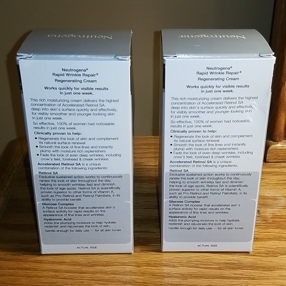 2 X PACK OF NEUTROGENA RAPID WRINKLE CREAM - Picture 3 of 3